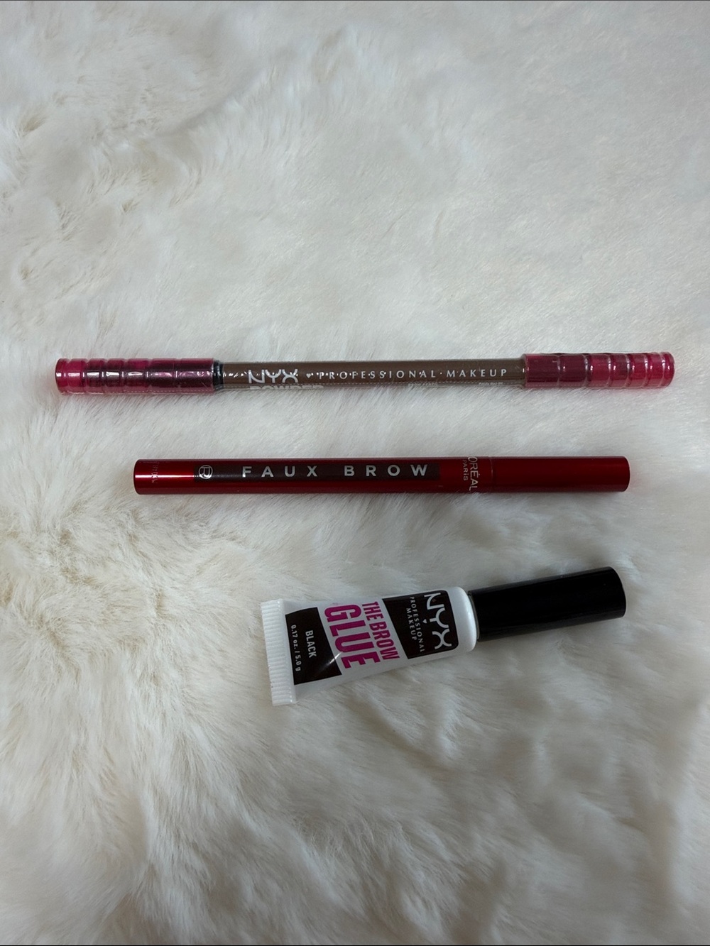 Nyx brow pencil, Loreal Faux Brow & Nyx Brow Glue Set